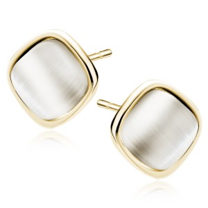 Cercei argint placati cu aur galben cu piatra sidefata DiAmanti Z2144EG_UL-DIA (Argint 925‰ 2,3 g.)